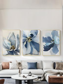 The Handmade Flair - Botanical Floral Framed Wall Art (Pack of 3)