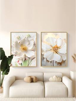 The Handmade Flair - Floral Framed Wall Art (Pack of 2)