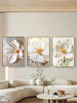 The Handmade Flair - Floral Framed Wall Art (Pack of 3)