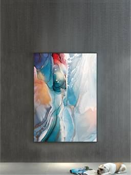 The Handmade Flair - Nordic Liquid Framed Wall Art