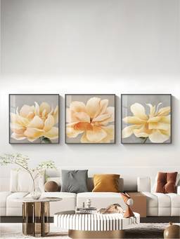 The Handmade Flair - Floral Framed Wall Art (Pack of 3)