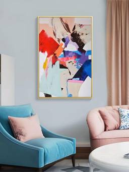 The Handmade Flair - Splash Colorful Framed Wall Art