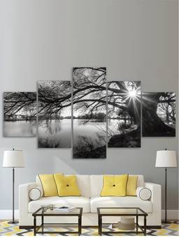 The Handmade Flair - Landscape Framed Wall Art (Pack of 4) (75x30 cm)