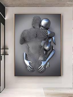 The Handmade Flair - Metallic Effect Framed Wall Art