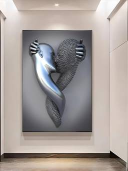 The Handmade Flair - Metallic Effect Framed Wall Art