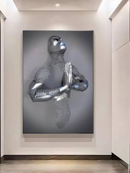 The Handmade Flair - Metallic Effect Framed Wall Art