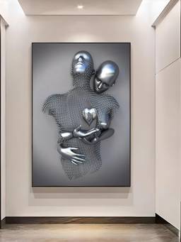 The Handmade Flair - Metallic Effect Framed Wall Art