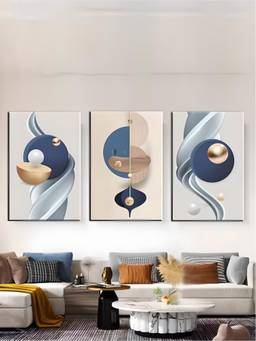 The Handmade Flair - Luxury Nordic Framed Wall Art (Pack of 3)