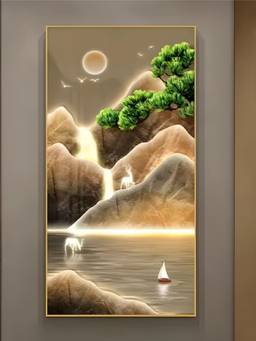The Handmade Flair - Landscape Mountain Framed Wall Art