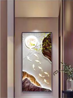 The Handmade Flair - Landscape Mountain Framed Wall Art