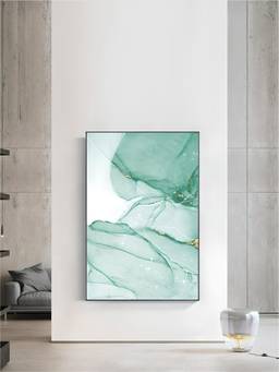 The Handmade Flair - Green Golden Framed Wall Art