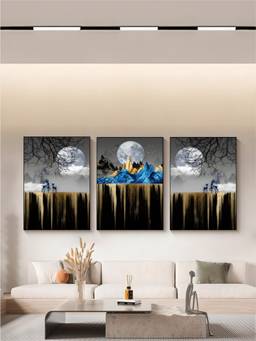 The Handmade Flair - Landscape Framed Wall Art (Pack of 3)