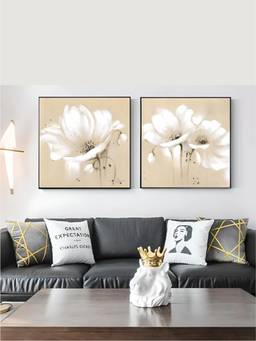 The Handmade Flair - Botanical Floral Framed Wall Art (Pack of 2)