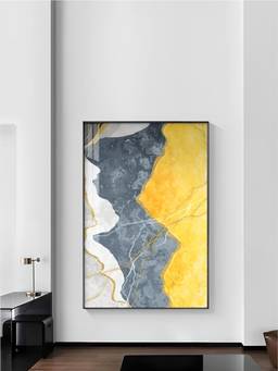 The Handmade Flair - Shades Yellow Framed Wall Art