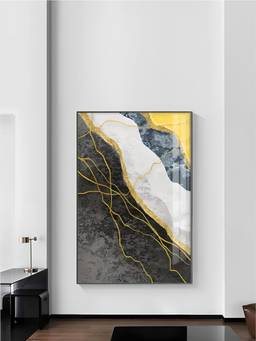 The Handmade Flair - Shades Yellow Framed Wall Art