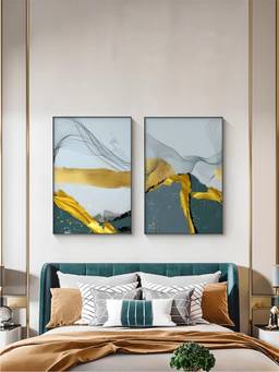 The Handmade Flair - Minimalist Framed Wall Art (Pack of 2)