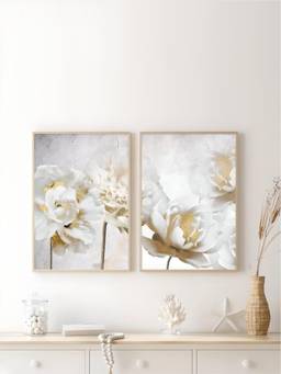 The Handmade Flair - Floral Framed Wall Art (Pack of 2)