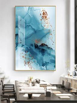 The Handmade Flair - Golden Splash Framed Wall Art