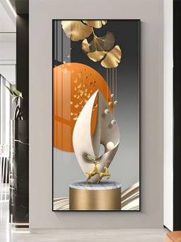 The Handmade Flair - Golden Circle Framed Wall Art