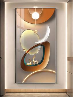 The Handmade Flair - Golden Circle Framed Wall Art