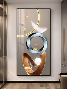 The Handmade Flair - Golden Circle Framed Wall Art