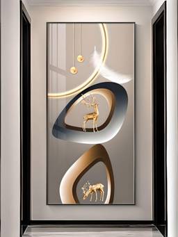 The Handmade Flair - Golden Circle Framed Wall Art