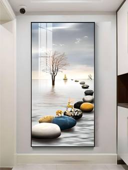 The Handmade Flair - Golden Circle Framed Wall Art