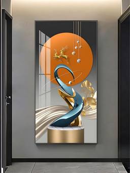 The Handmade Flair - Golden Circle Framed Wall Art