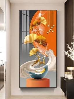 The Handmade Flair - Golden Circle Framed Wall Art