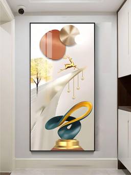 The Handmade Flair - Golden Circle Framed Wall Art