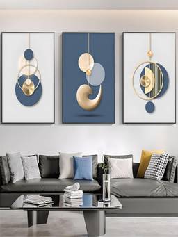 The Handmade Flair - Minimalist Framed Wall Art (Pack of 3)