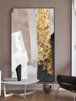 The Handmade Flair - Geomorphic Mauve Framed Wall Art