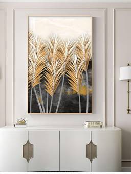 The Handmade Flair - Marble Golden Framed Wall Art