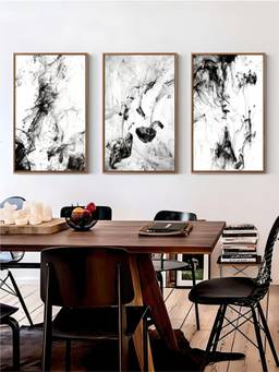 The Handmade Flair - Ink Art Photographic Framed Wall Art (Pack of 3)