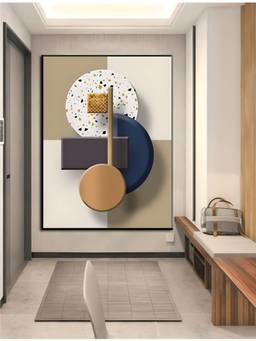 The Handmade Flair - Minimalist Geometric Framed Wall Art
