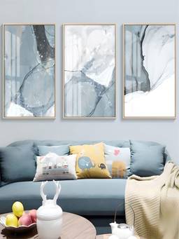 The Handmade Flair - Slate Marble Framed Wall Art (Pack of 3)