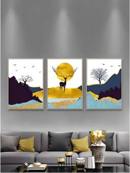 The Handmade Flair - Nordic Framed Wall Art (Pack of 3)