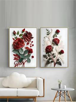 The Handmade Flair - Nordic Framed Wall Art (Pack of 2)