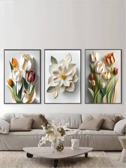 The Handmade Flair - Nordic Framed Wall Art (Pack of 3)