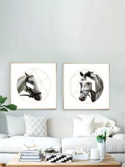 The Handmade Flair - Nordic Framed Wall Art (Pack of 2)