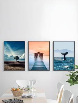 The Handmade Flair - Nordic Framed Wall Art (Pack of 3)