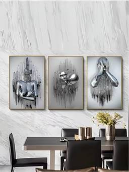 The Handmade Flair - Nordic Framed Wall Art (Pack of 3)
