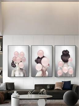 The Handmade Flair - Nordic Framed Wall Art (Pack of 3)