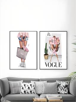 The Handmade Flair - Nordic Framed Wall Art (Pack of 2)