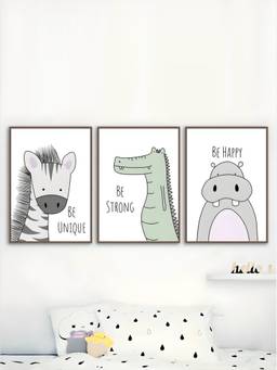 The Handmade Flair - Nordic Framed Wall Art (Pack of 3)
