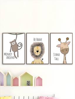 The Handmade Flair - Nordic Framed Wall Art (Pack of 3)