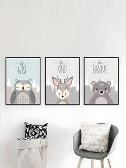 The Handmade Flair - Nordic Framed Wall Art (Pack of 3)