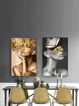 The Handmade Flair - Nordic Framed Wall Art (Pack of 2)