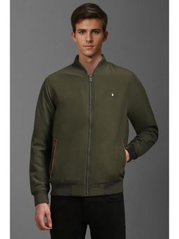 Louis Philippe - Men Casual Olive Solid Jackets