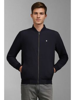Louis Philippe - Men Casual Navy Solid Jackets